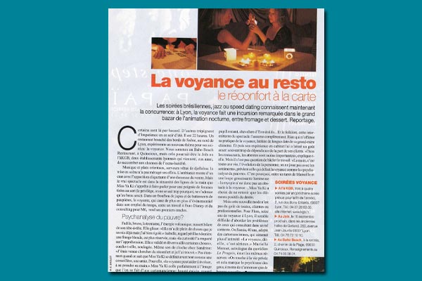 coupure presse yaki la mentaliste